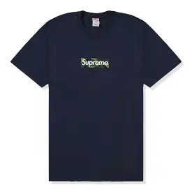 Supreme Camo Box Logo Navy T Shirt (FW23)