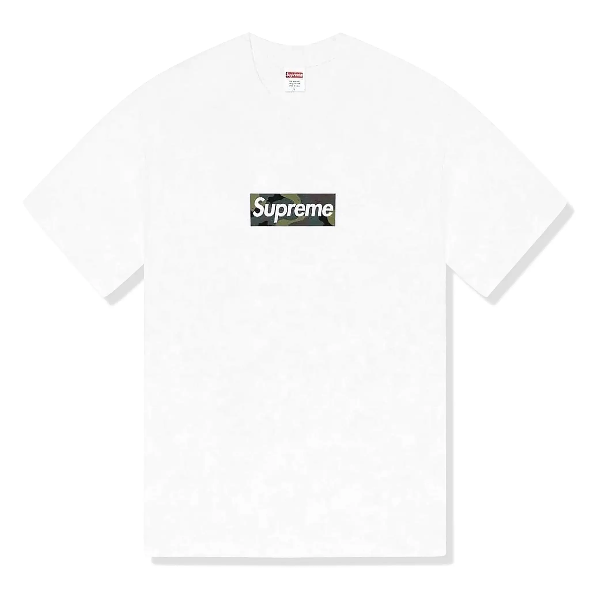 Supreme Camo Box Logo White T Shirt (FW23)