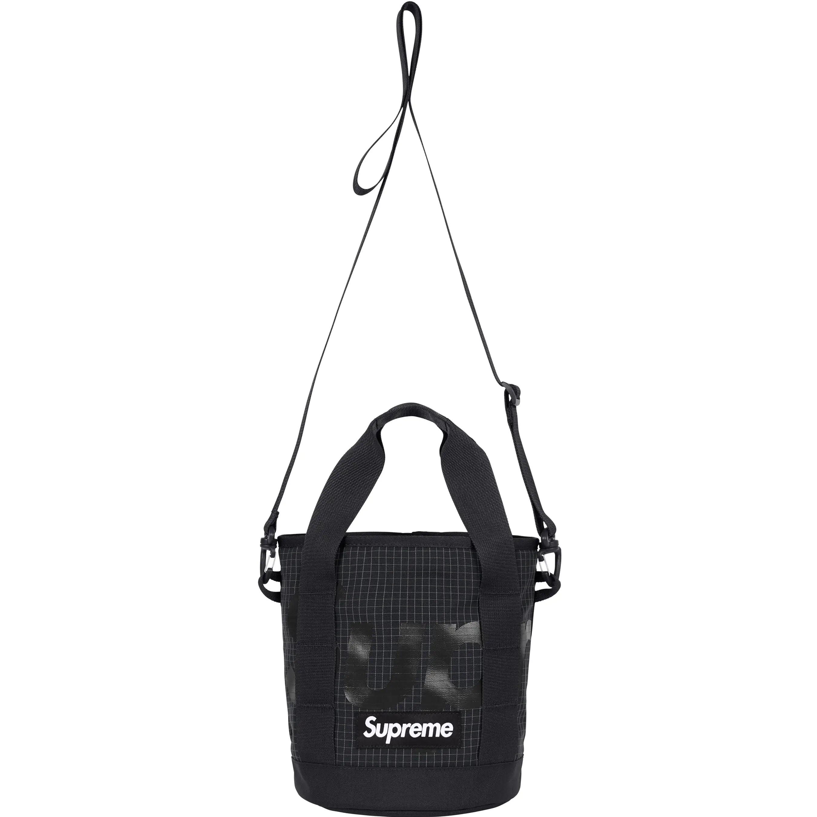 Supreme Reflective Cinch Bag Black