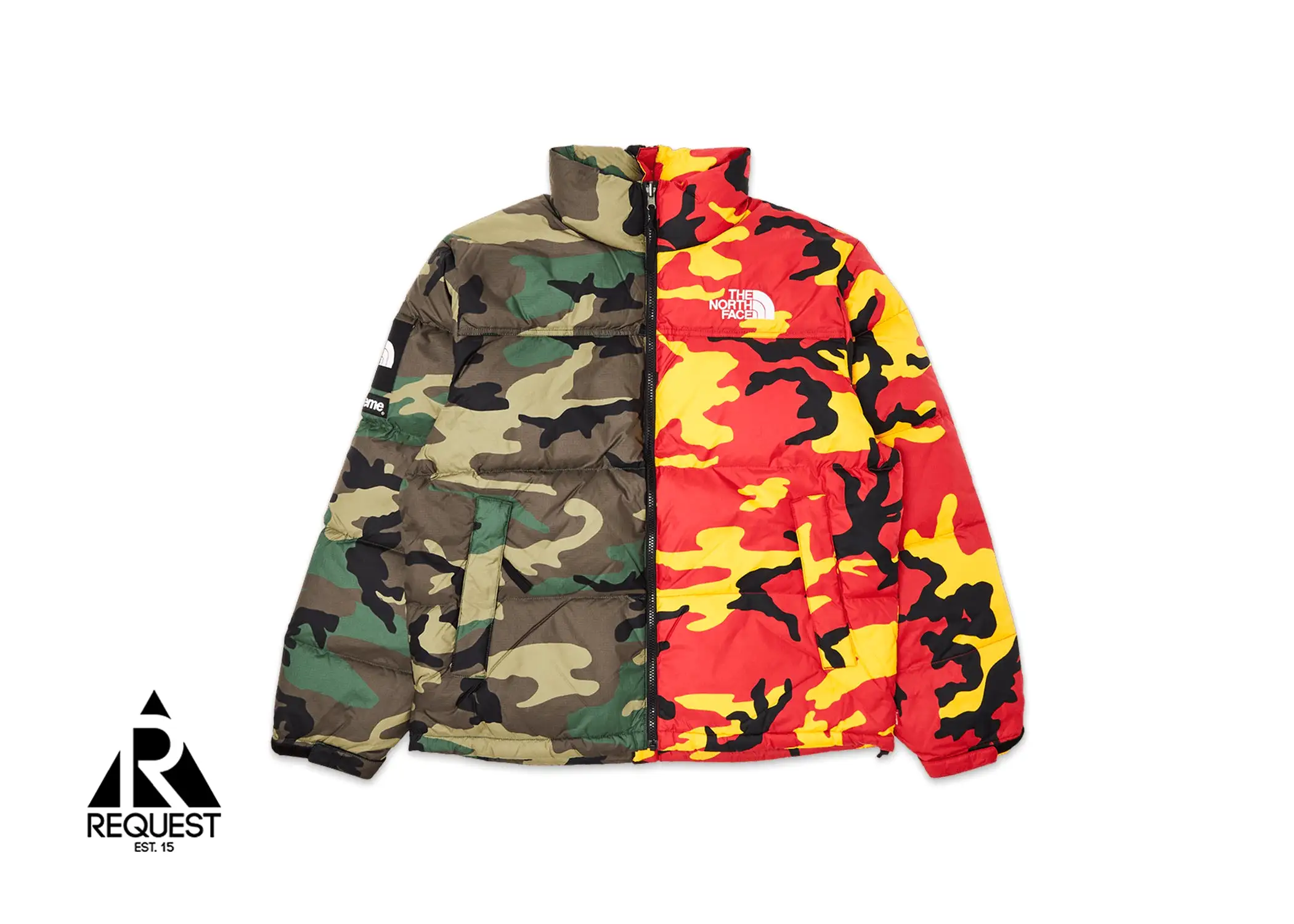 Supreme The North Face Nuptse Jacket Split Camo