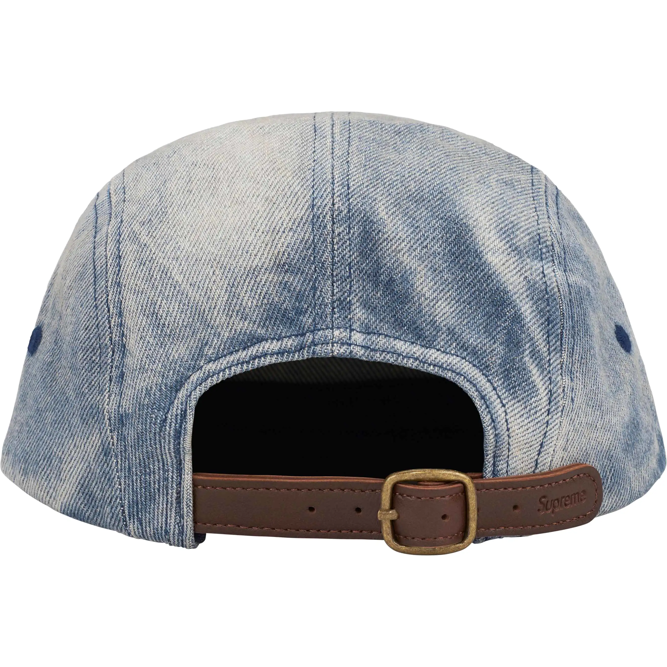 Supreme Washed Chino Twill Camp Cap Washed Denim