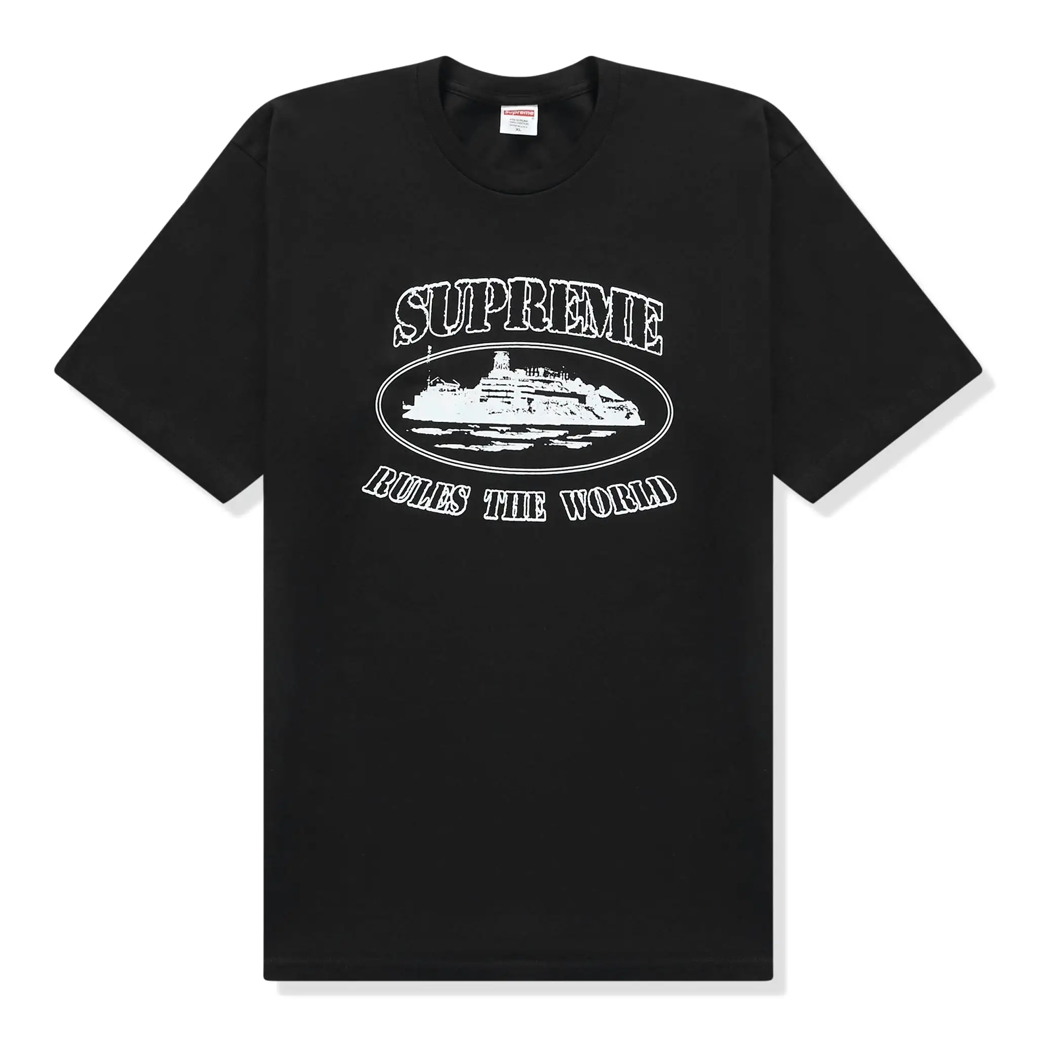 Supreme x Corteiz Rules The World Black T Shirt