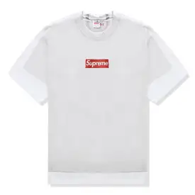 Supreme x MM6 Maison Margiela Box Logo White T Shirt