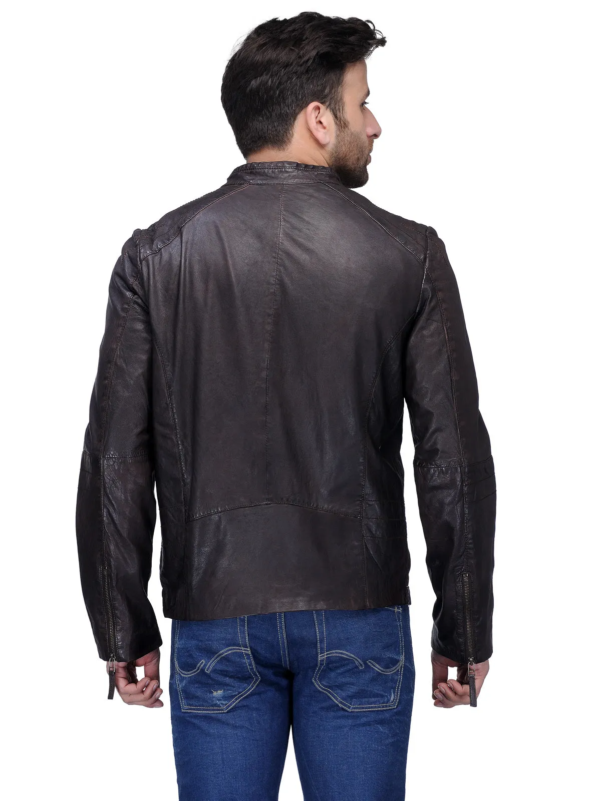 Teakwood Men's Brown Leather Jackets