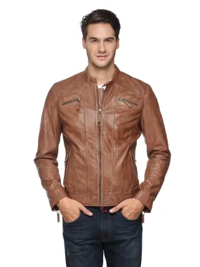 Teakwood Men's Tan Leather Jackets