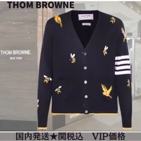 THOM BROWNE  |Casual Style Wool Cotton Party Style Elegant Style