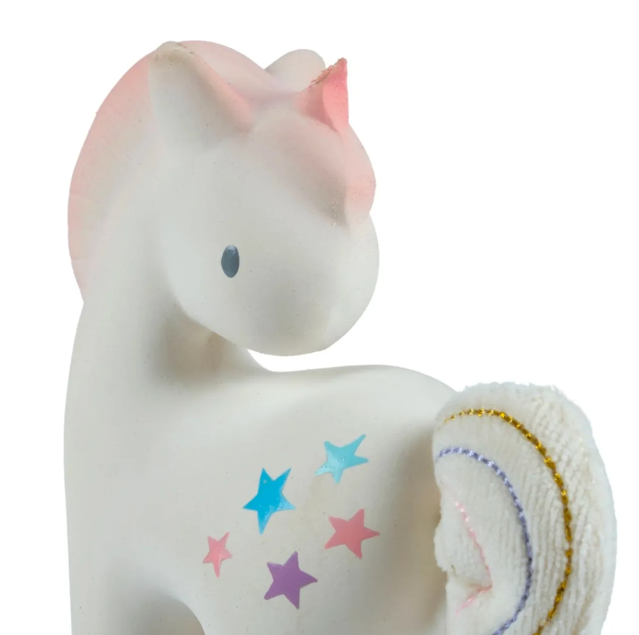 Tikiri - Fairytale Unicorn Natural Rubber Rattle