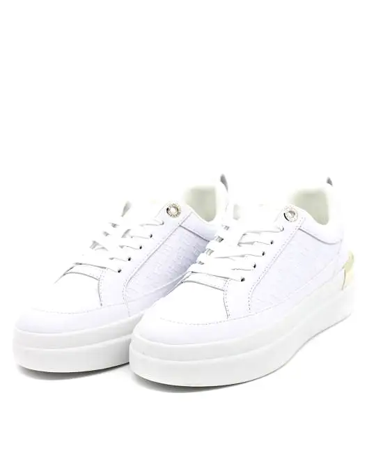 TOMMY HILFIGER Lux Court Monogram Trainer White