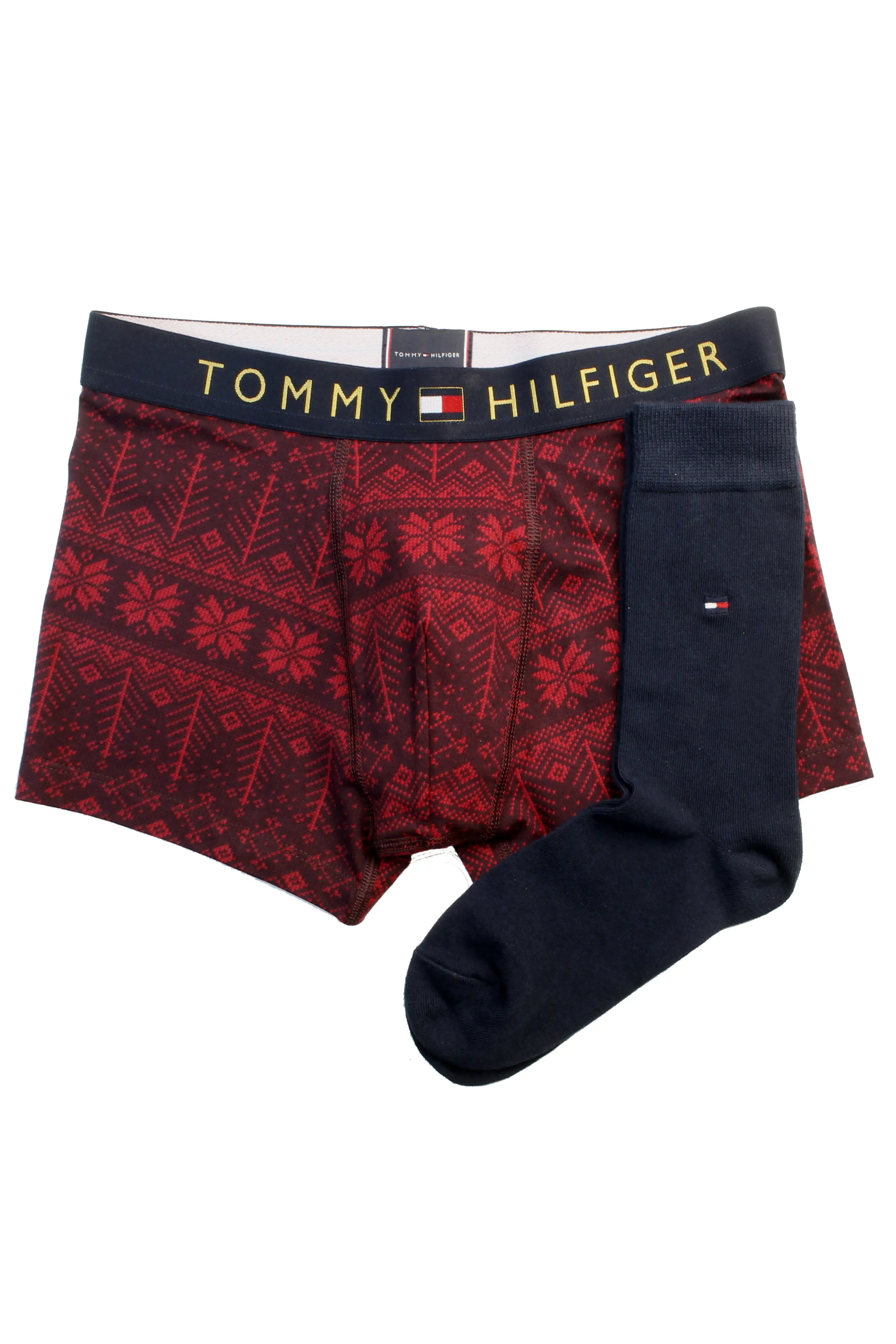 Tommy Hilfiger Mens Boxer Trunk & Sock Set