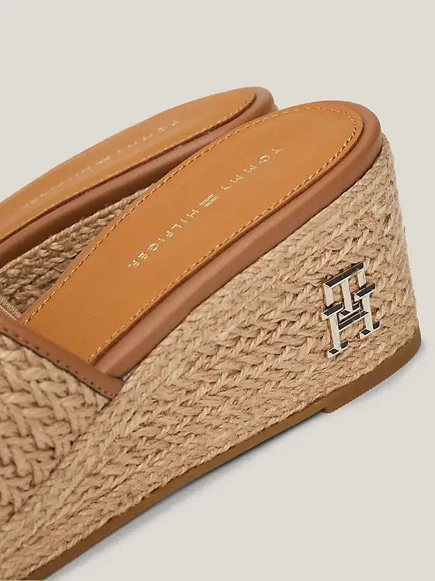 TOMMY HILFIGER  Wedge Espadrille Mule Sandals