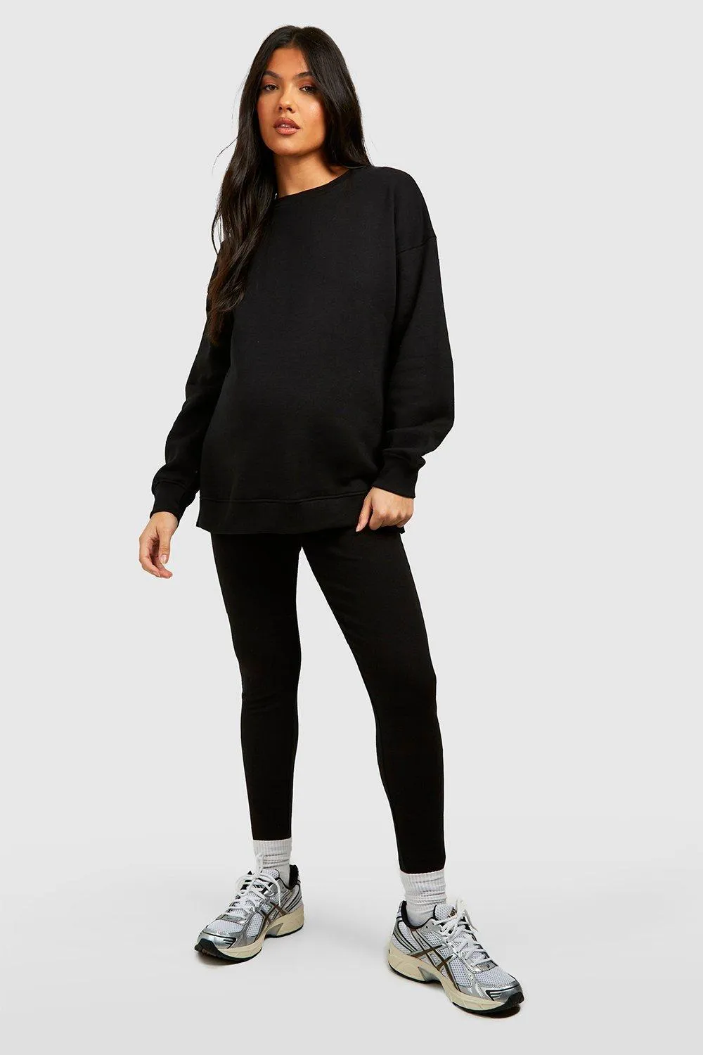 Tracksuits | Maternity Side Split Sweatshirt & Legging Set | boohoo