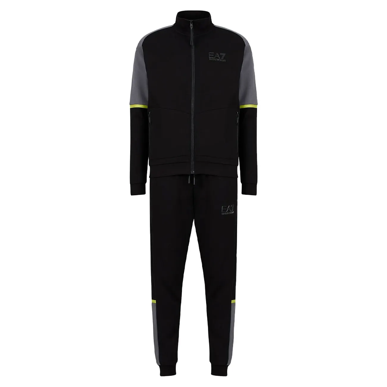 TUTA ATHLETIC COLOUR BLOCK Uomo Nero