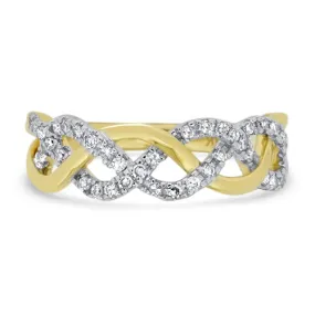 Two Tone Diamond Fashion Ring