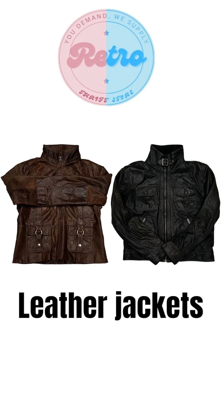 Vintage Leather Jackets 10pcs