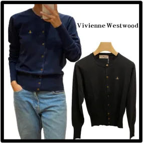 Vivienne Westwood  |Casual Style Street Style Logo Cardigans