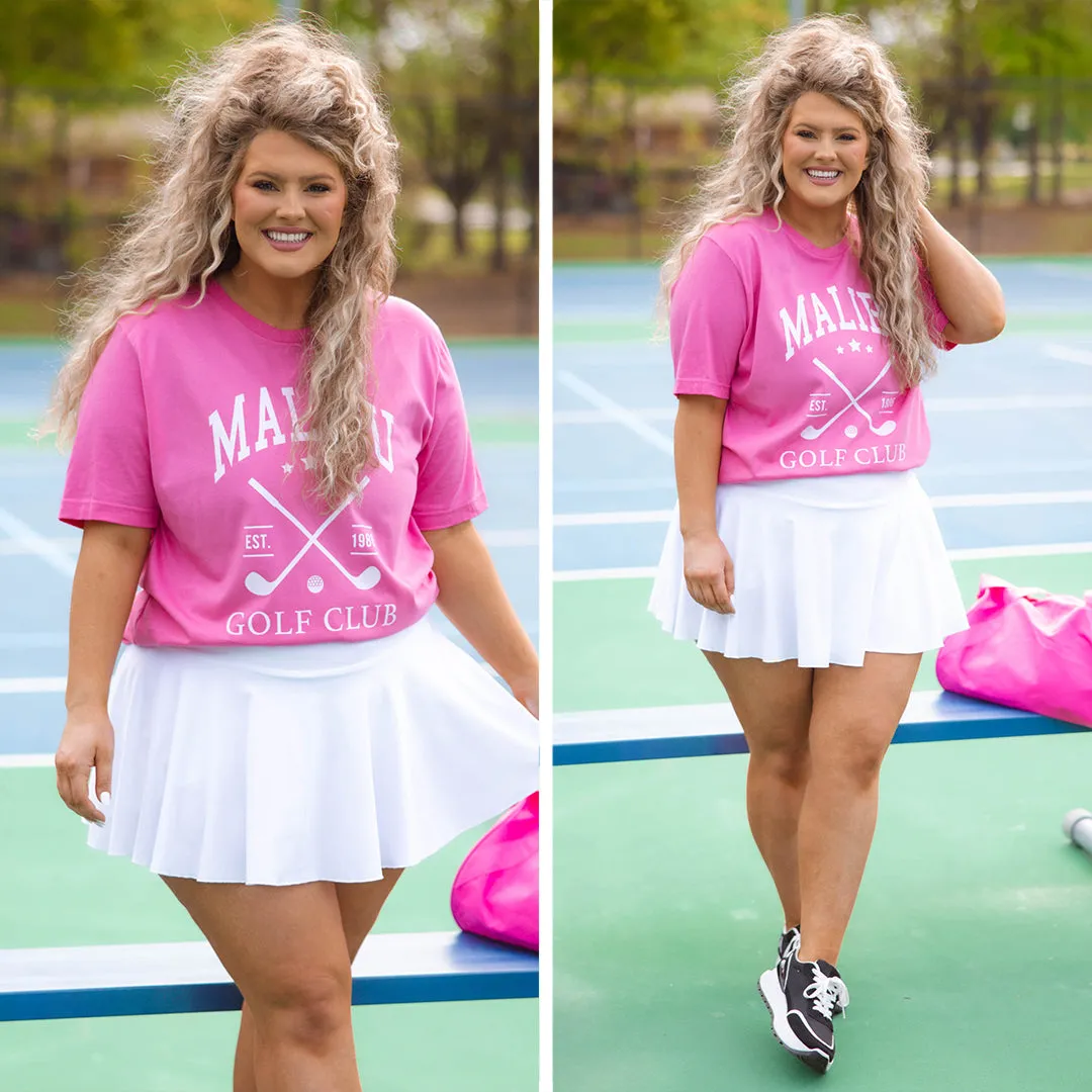 When In Malibu Tee, Charity Pink