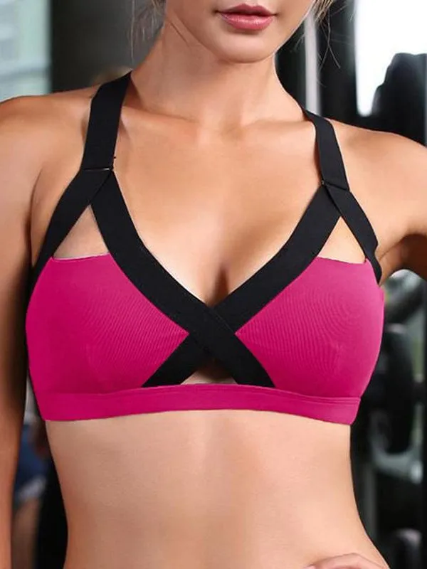 ZASUWA Female Hollow Gathered Sports Bras